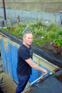 Lee Evans of Organic Roofs at his HQ